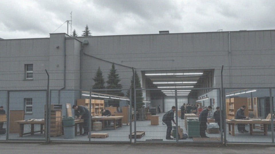 Jakie rodzaje pracy wykonują osadzeni w zakładach karnych?