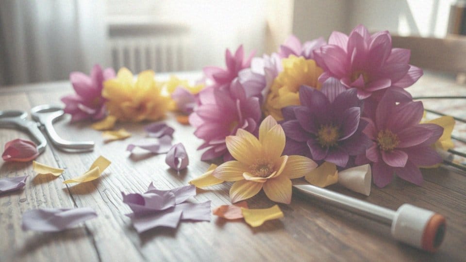 Jak zrobić kwiaty z bibuły do palmy? Prosty przewodnik DIY